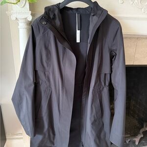 Lululemon Athletica black raincoat